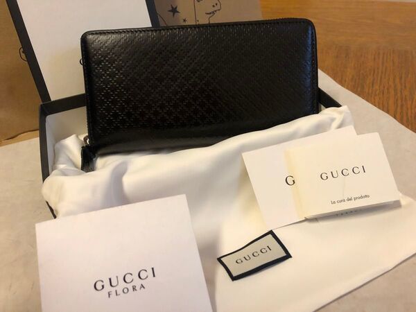 【美品】GUCCI グッチ ディアマンテ ラウンドファスナー 長財布