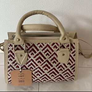ハンドバッグ トートバッグ 幾何学模様 ハンドバッグ マレーシア ハンドメイド embun 2way ツーウェイ