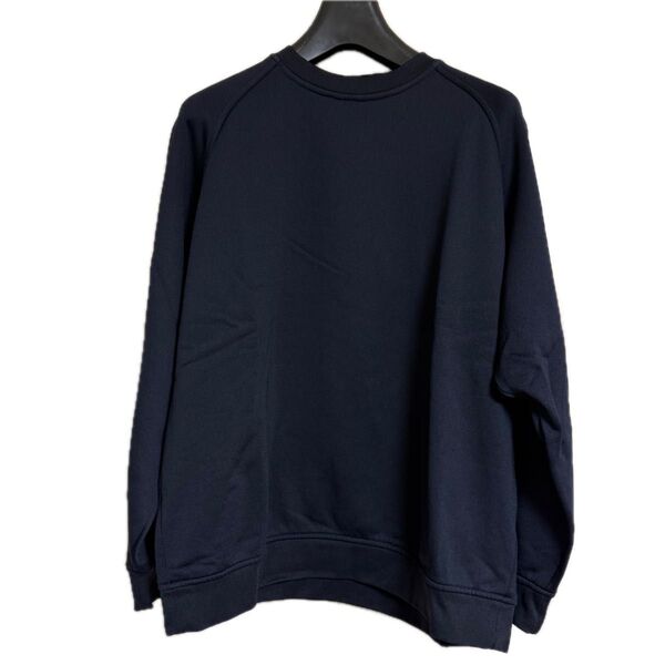 COMOLI ナイロンコットン裏毛長袖クルー NAVY SIZE3