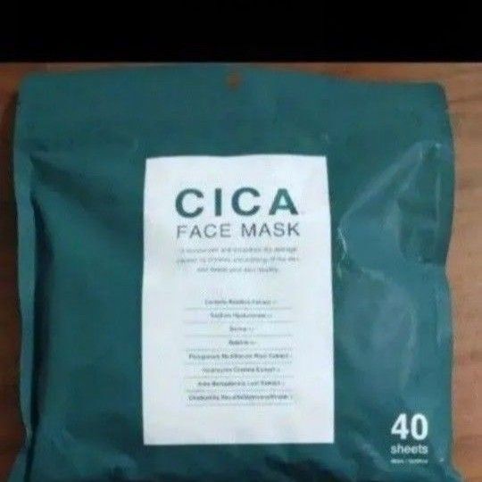 40枚 CICA フェイスマスク フェイスパック FACE シートマスク MASK シカ シカパック