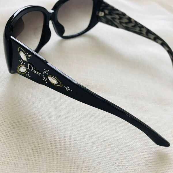 Christian Dior クリスチャン ディオール レディース サングラス ロゴ ストーン ブラック