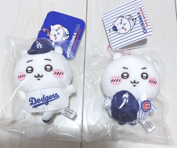 ちいかわ MLB マスコット ぬいぐるみ キーチェーン ドジャース カブス コラボ うさぎ ハチワレ 東京シリーズ 野球
