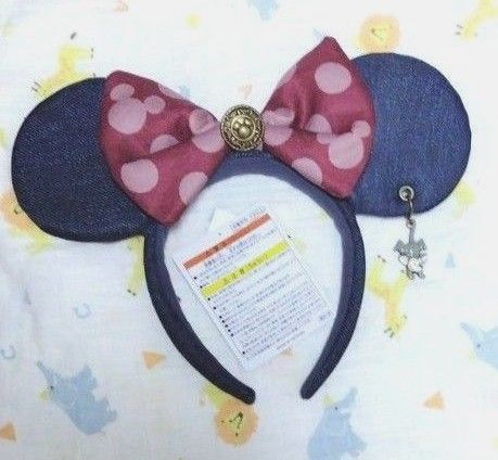 ★タグ付き★ディズニーランド ディズニーシー ディズニー カチューシャ ウエスタン ビッグサンダーマウンテン デニム ミニー