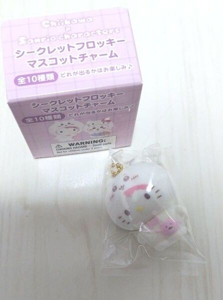 ちいかわ サンリオ フロッキーマスコット ハチワレ うさぎ モモンガ キティ ポムポムプリン シナモンロール クロミ マイメロ