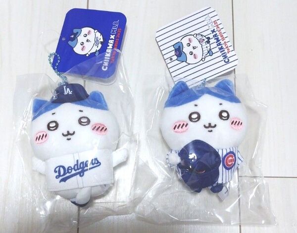 ちいかわ MLB 東京シリーズ コラボ 野球 ドジャース カブス ハチワレ うさぎ マスコット ぬいぐるみ キーチェーン