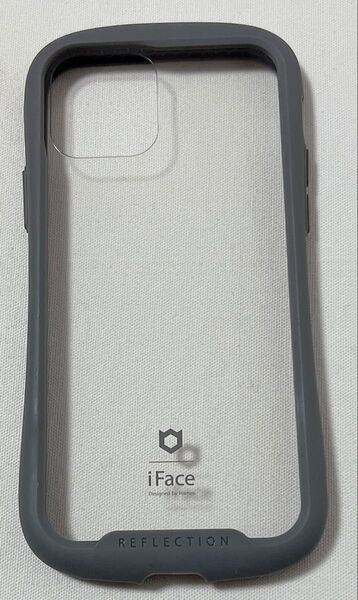 iFace Reflection iPhone 12/12 Pro ケース クリア 強化ガラス (グレー)