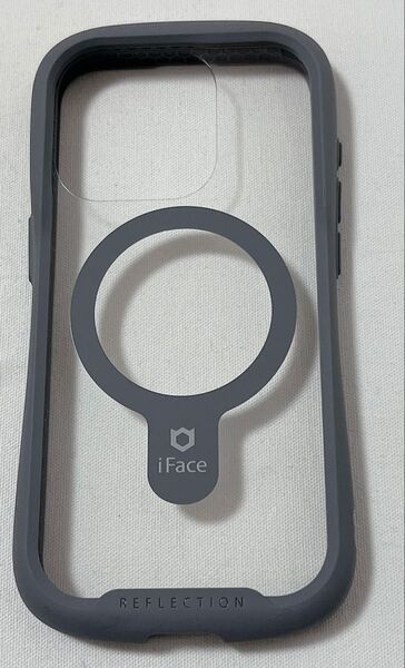 iFace Magnetic iPhone 15 Pro ケース MagSafe 対応 クリア 強化ガラス (グレー)