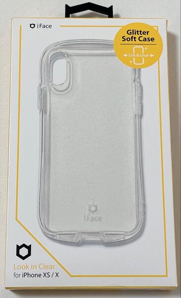 iFace Look in Clear iPhone XS/X 用 ケース クリアケース(クリア/ラメ)