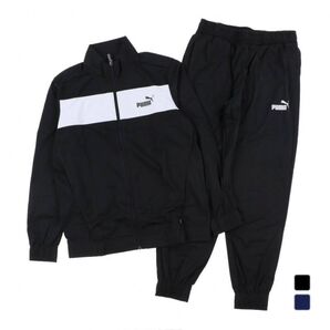 プーマ メンズ ジャージ上下セット トレーニングスーツ PUMA М黒 白