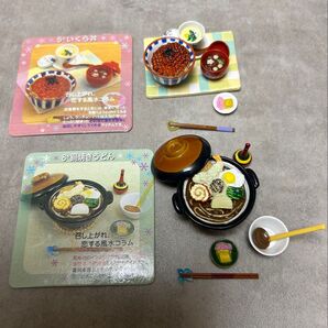 リーメント ぷちサンプルシリーズ 和食日和 ⑤いくら丼 ⑧鍋焼うどん