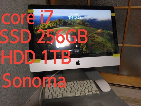 些少の値下可【訳アリ】 Core i7換装 メモリ32GB SSD増設 iMac 21.5インチ 2012 A1418