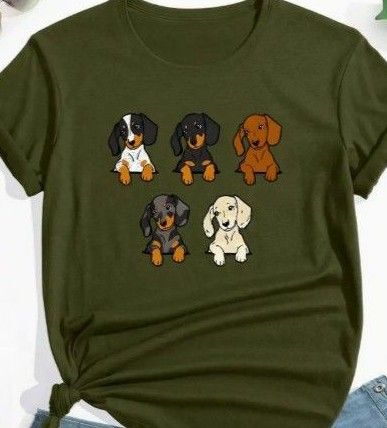 犬柄 Tシャツ