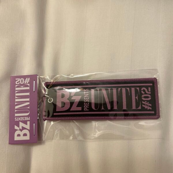 B'z UNITE #02 ラバーキーホルダー パープル 新品未開封
