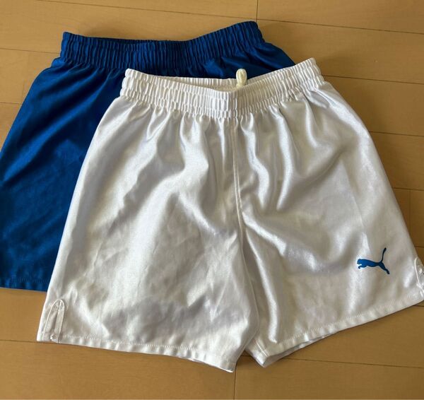 プーマ PUMA サッカー ゲームパンツ ハーフパンツ ブルー 140 2枚セット