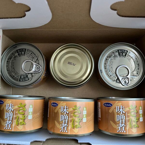 Norlake さば味噌煮 缶詰 6缶セット
