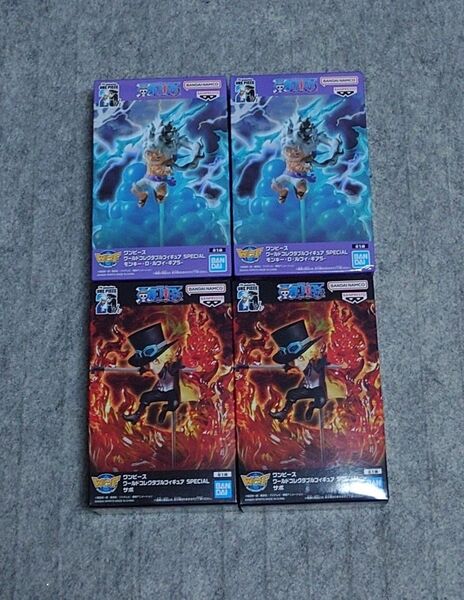 ワンピース ワールドコレクタブルフィギュア SPECIAL サボ ×2, ルフィギア5 ×2