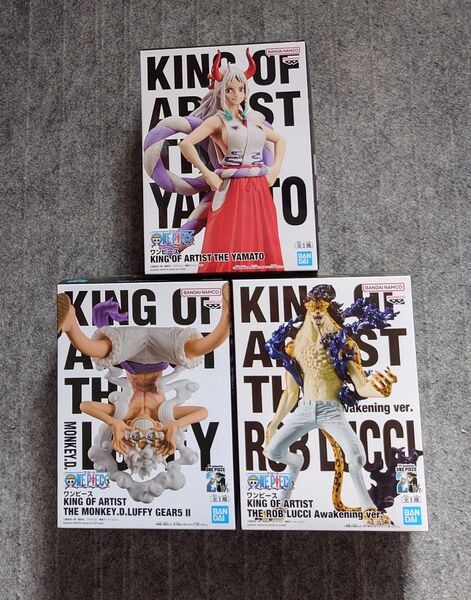 ワンピース KING OF ARTIST ヤマト, ルフィ, ロブルッチ フィギュアセット