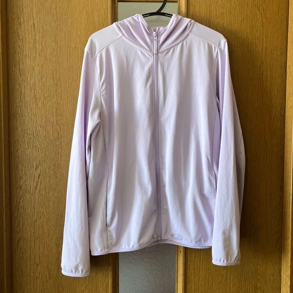 ユニクロ UVメッシュパーカー 150 パープル ラベンダー UNIQLO AIRism