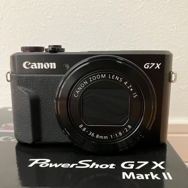 動作品 Canon キヤノン PowerShot G7X Mark II デジタル カメラ キャノン コンデジ バッテリー 2個