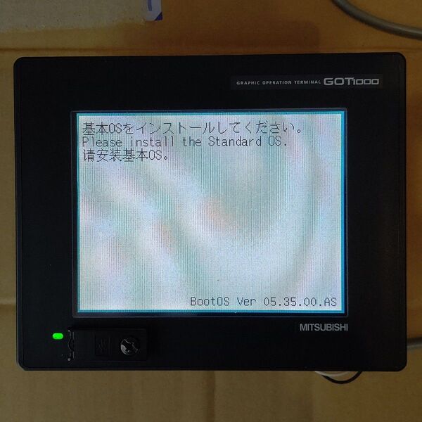 三菱 タッチパネル GT1155-QTBDQ 接続ケーブル&DC電源付