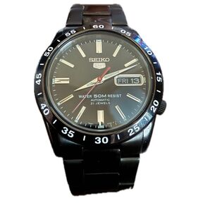 SEIKO5 自動巻き腕時計 ブラック
