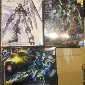 ガンプラMG ロンド・ベル隊3種セット リガズィ(SIDE-F限定Ver.)/νガンダム(Ver.ka)/ジェガン(通常) 未組立