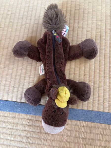 激レア NICI Ferrari 馬 ペンケース 筆箱 ぬいぐるみ ニキ 競馬