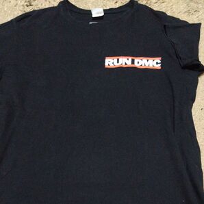 RUN DMC プリントTシャツ 黒 ブラック 古着 バンドTシャツ MADE in UK