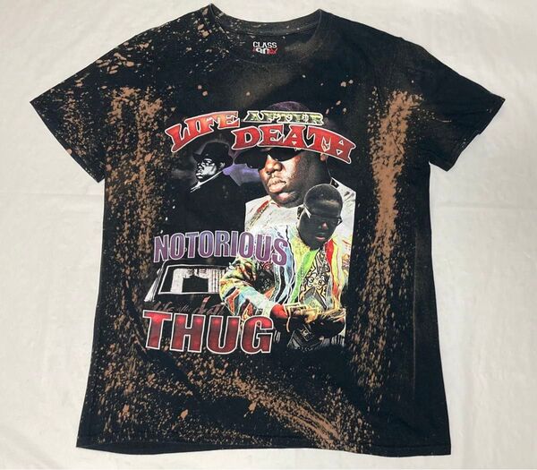 tシャツ TEE 半袖 M notorious BIG ノトーリアスBIG ビギー ラップT CLASS OF 90SIX 加工