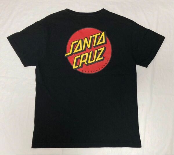 SANTA CRUZ サンタクルーズ tシャツ TEE 半袖 ロゴ プリント L ブラック 黒