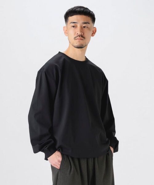 サイズS B:MING by BEAMS クイックドライ コード クルーネック 長袖Tシャツ 長袖カットソー