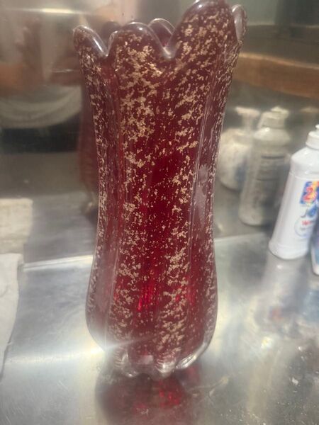 花瓶 ワインレッド インテリア