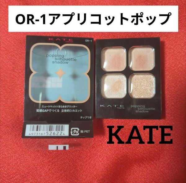 KATE ポッピングシルエットシャドウ OR-1 アプリコットポップ ケイト Kanebo カネボウ