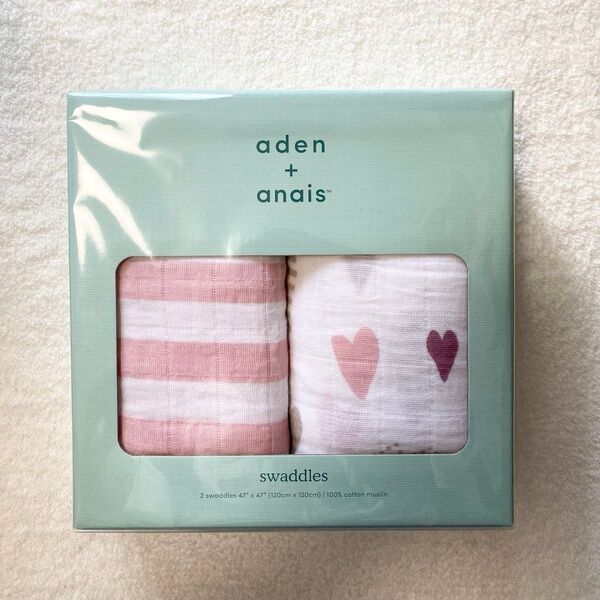 エイデンアンドアネイ aden+anais コットン スワドル おくるみ 2枚セット