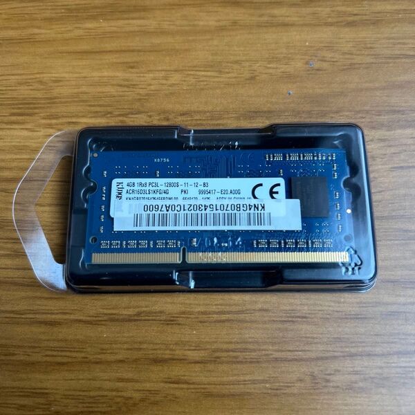 中古 Kingston ノートPC用メモリ 4GB DDR3L PC3L-12800s