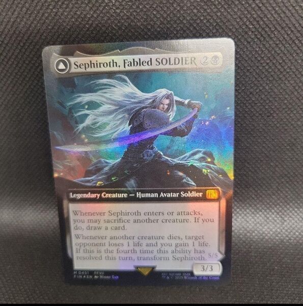 MTG 稀少 威名のソルジャー、セフィロス 拡張 英語 FOIL