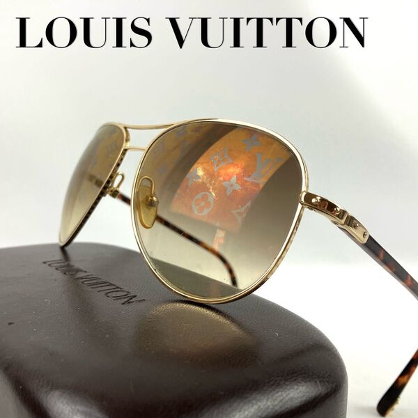 LOUIS VUITTON ルイヴィトン サングラス コンスピラシオンパイロット モノグラム ティアドロップゴールド