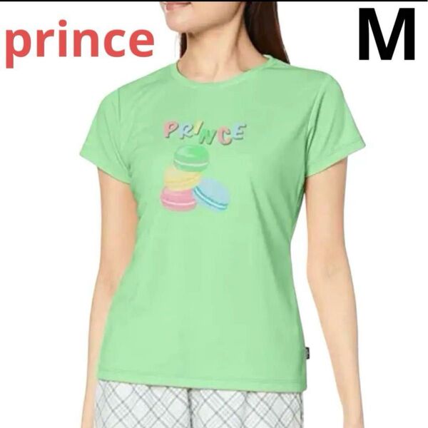 【prince】プリンス テニスウェア Tシャツ ミントグリーン レディースM