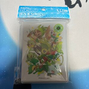 ポケモンカード★タイプファイターズ 草★デッキシールド★新品未開封★64枚★スリーブ★サルノリ フシギダネ チコリータ キモリ★