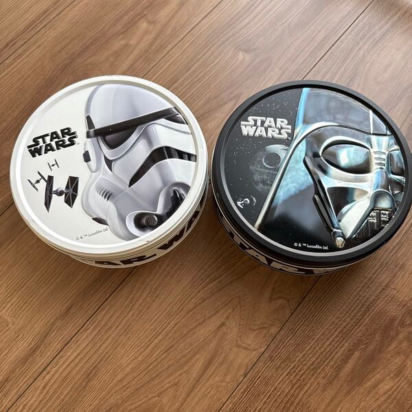 STAR WARS ロゴ入り缶ケース 2個セット