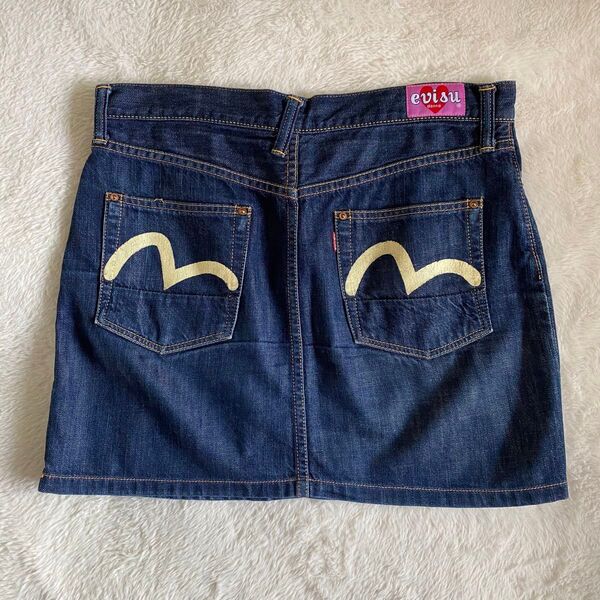 EVISU エヴィス donna デニム ミニスカート y2k カモメ L