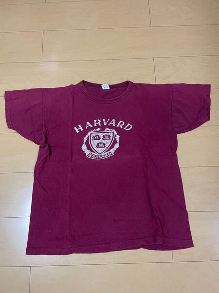80s チャンピオン Champion トリコタグ HARVARD ハーバード大学 カレッジTシャツ USA製 メンズL