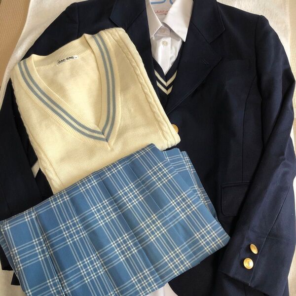 コスプレ制服 ブレザー ベスト チェックスカート 夏冬