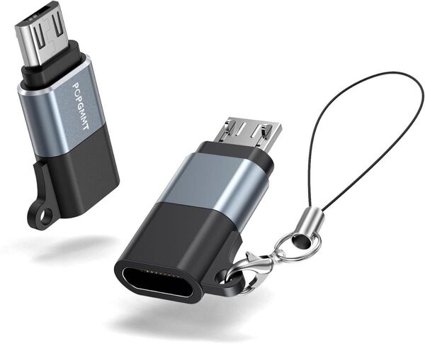 マイクロUSB変換アダプター【2個入りUSB C to Micro USB 変換コネクタ 】