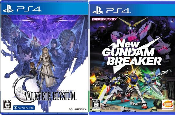 PS4 ソフト VALKYRIE ELYSIUM New GUNDAM BREAKER 2本セット