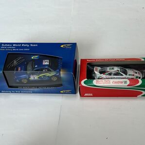 スバル インプレッサWRC & トヨタ セリカGT-Four WRC ミニカー 2個セット