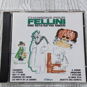 CHANSONS POUR FELLINI フェリーニ映画主題歌集 ニーノ・ロータ、カティーナ・ラニエリ 輸入盤 CD