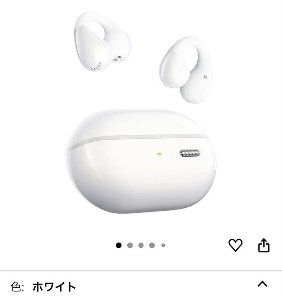 SOUNDPEATS CC イヤーカフ イヤホン オープンイヤー ワイヤレスイヤホン Bluetooth 5.4 ホワイト