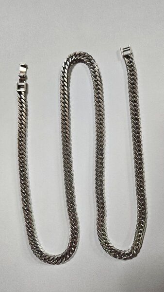 喜平ネックレス 6面W シルバー925 チェーン 6mm 60cm 60g