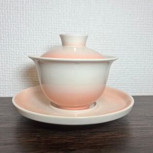 父の日キャンペーン開催、期間中、蓋碗は全て2800円、景德鎮漸變三才蓋碗